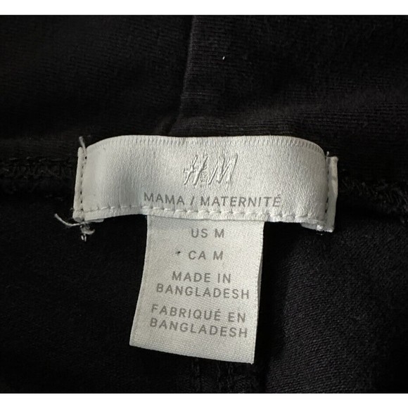 H & M MATERNITY Black Mama Skinny Jeans Size M Cotton Blend 29” In Seam EUC - Picture 3 of 6